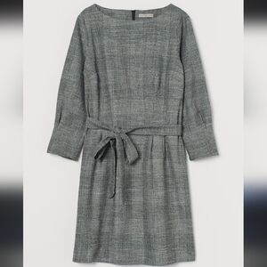 H&M plaid sheath dress